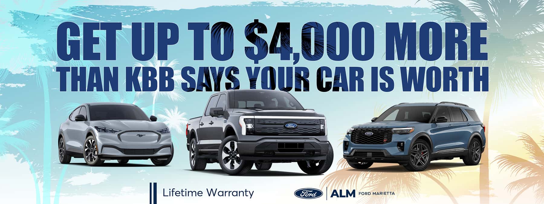 Trade in offer. 4000 over KBB - ALM Ford Marietta, GA