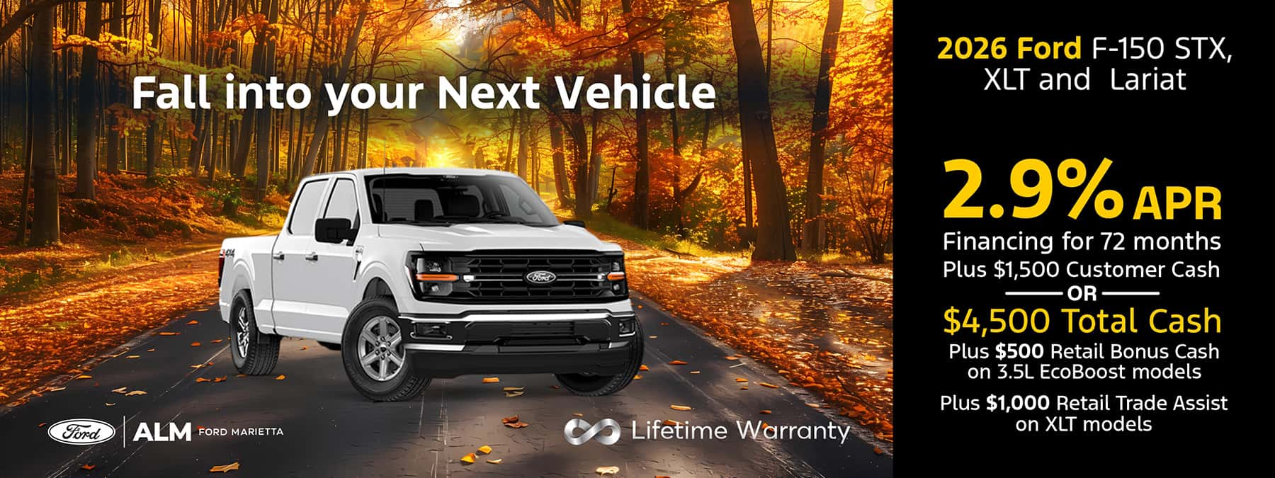 2026 Ford F-150 Finance, cash and lease offer
