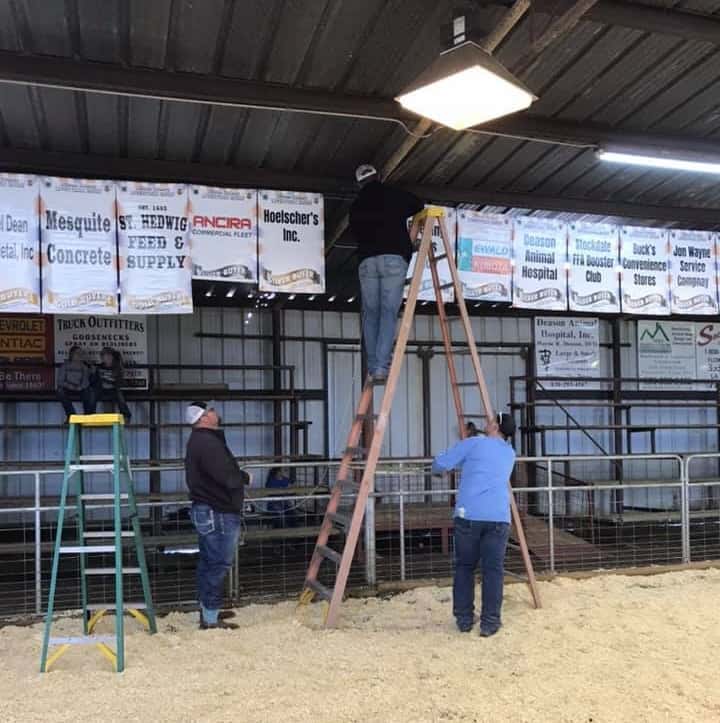 Wilson county jr stock show set up