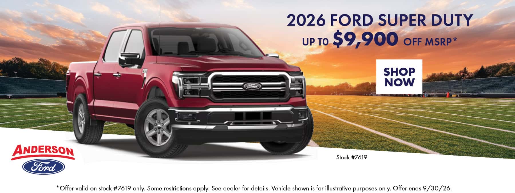 Sept 2026 Ford Super Duty up to $9,900 off MSRP