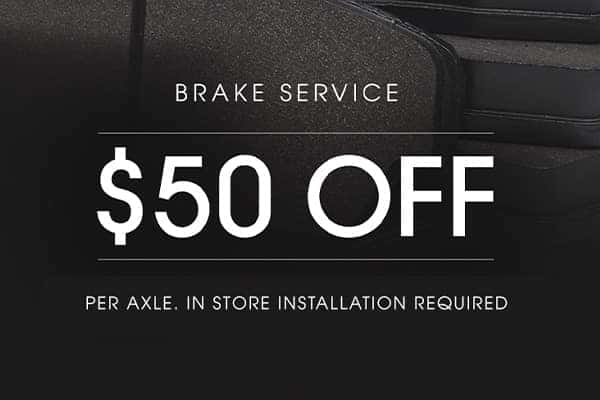 $50 off Brake Service