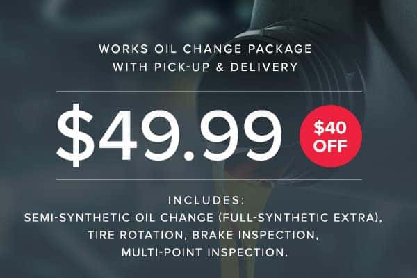 $40 off The Works Oil Change Package