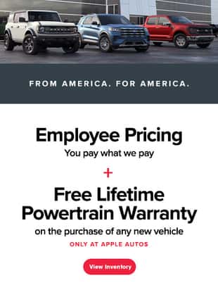 Employee Pricing + Lifetime Powertrain Warranty