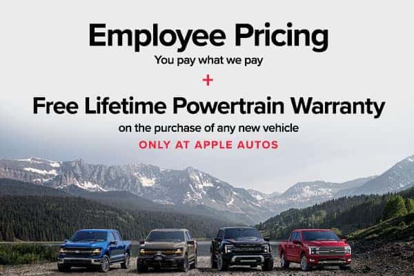 Employee Pricing & Free Lifetime Powertrain Warranty