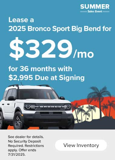 Bronco Sport Lease 