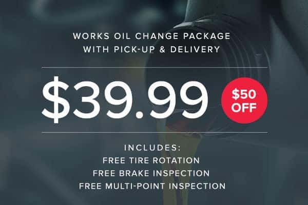 $50 off The Works Oil Change Package
