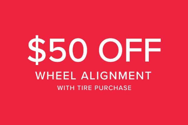 $50 off Wheel Alignment