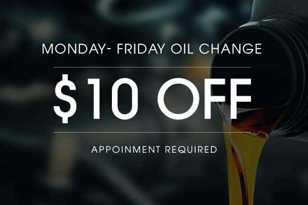Weekday Oil Change Special