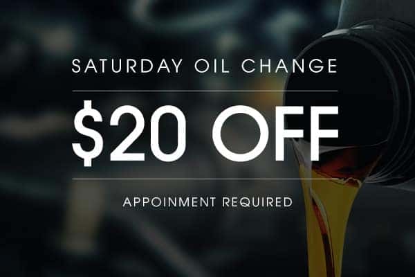 Saturday Oil Change Special