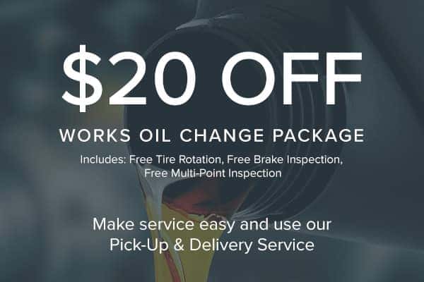 Rebate - Get $20 off The Works Oil Change Package