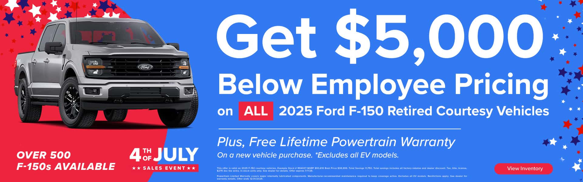 $5,000 Below Employee Pricing+ Lifetime powertrain warranty at apple autos