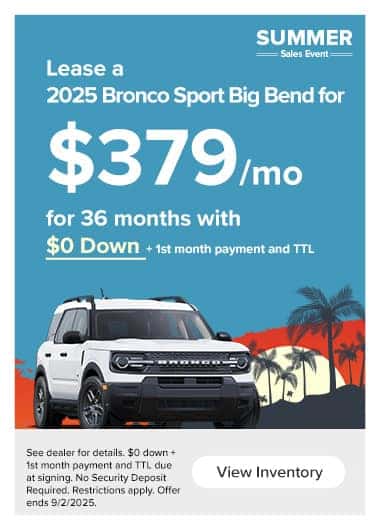 bronco sport lease