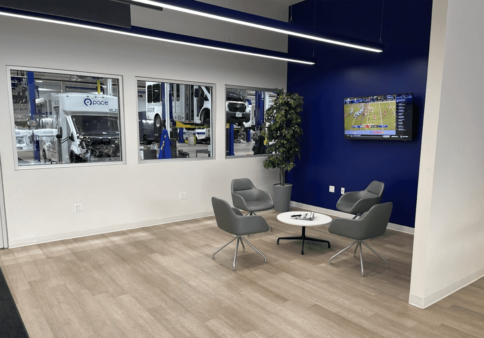 ford pro waiting area inside