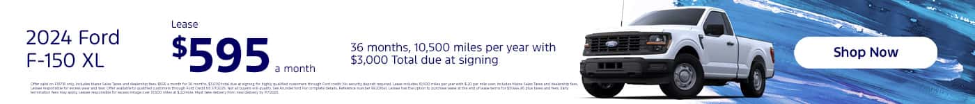 2024 Ford F-150 XL Lease $595 a month