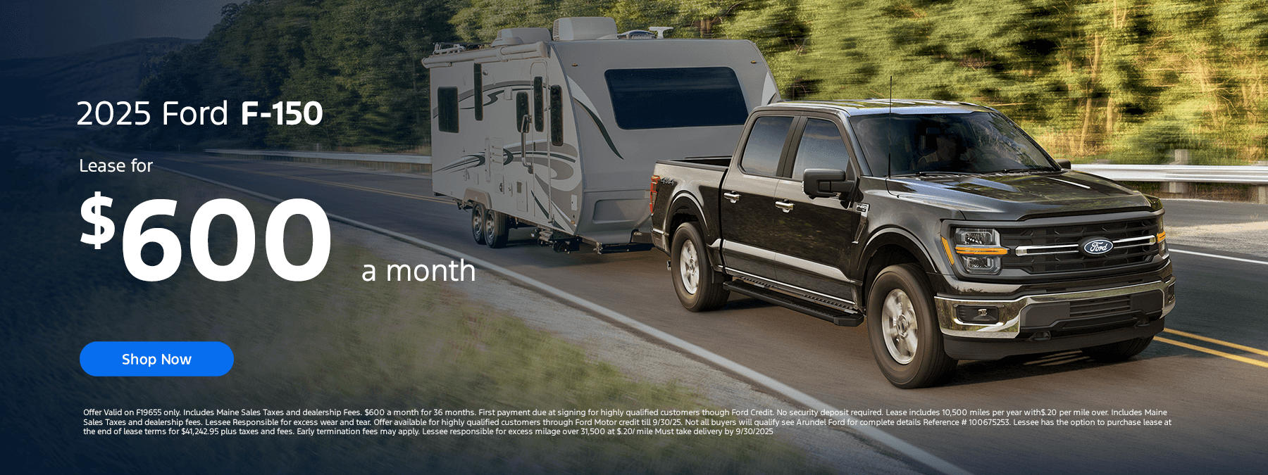 2025 Ford F-150 Lease only $600 a month