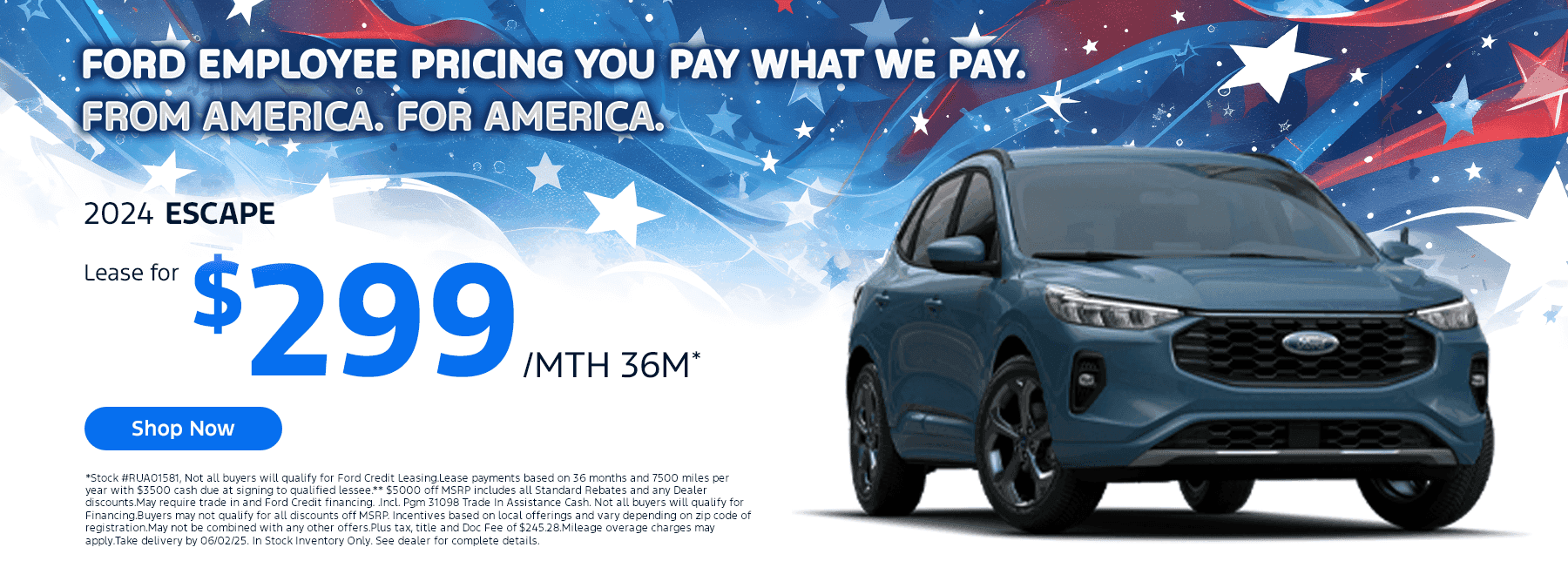 FORD EMPLOYEE PRICING YOU PAY WHAT WE PAY - FROM AMERICA. FOR AMERICA.