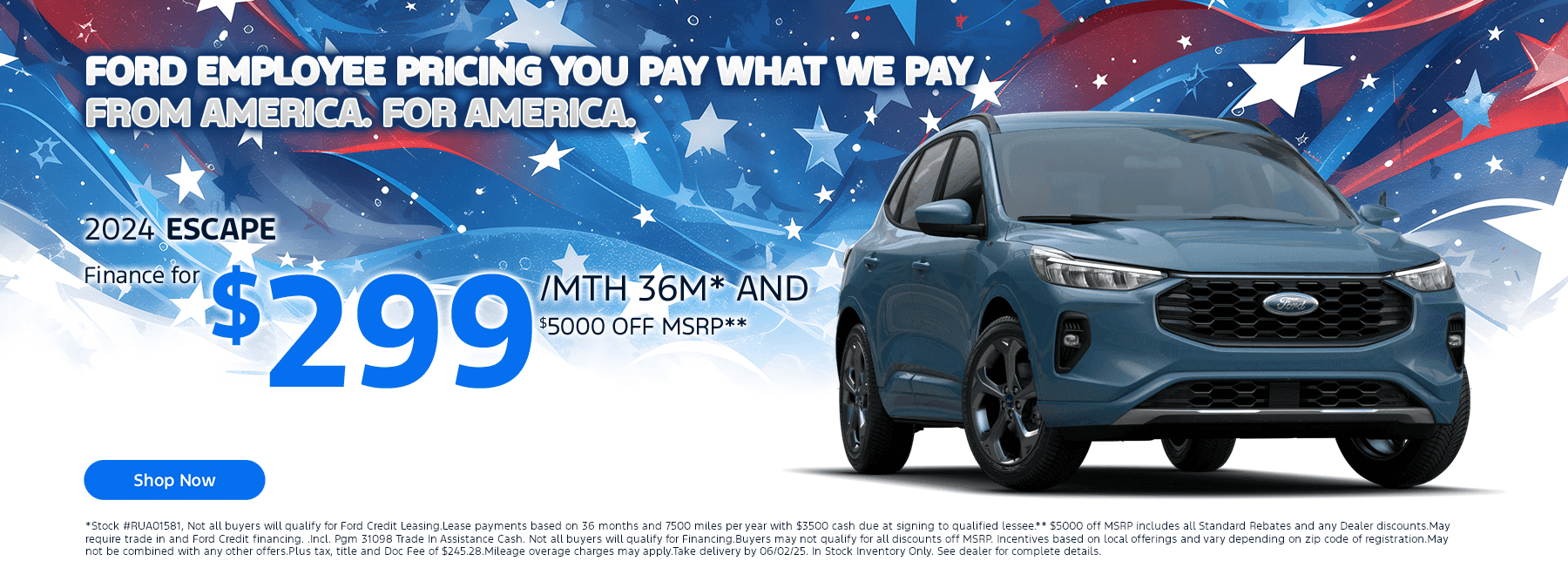 FORD EMPLOYEE PRICING YOU PAY WHAT WE PAY - FROM AMERICA. FOR AMERICA.