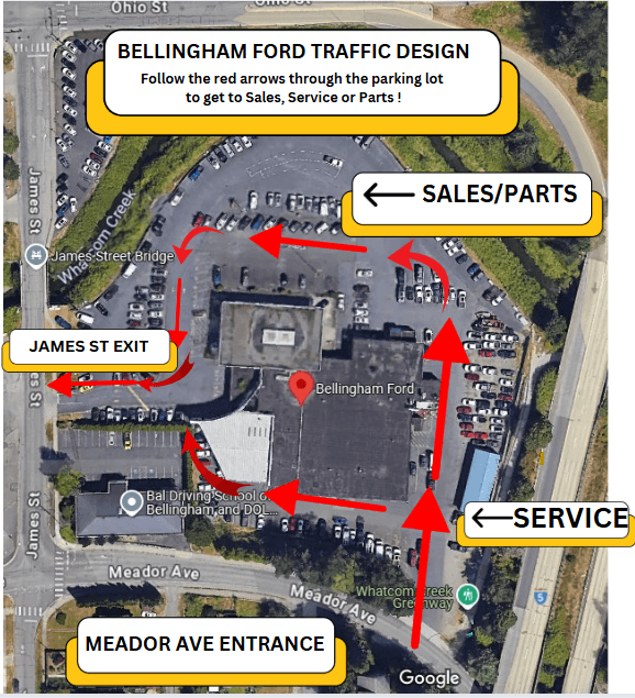 Location traffic flow map