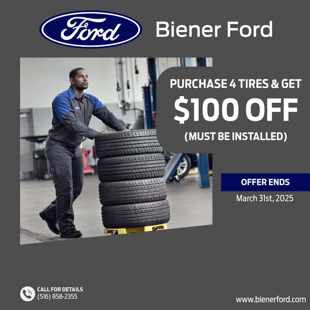 $100.00 Discount on 4 Tires (Installed)