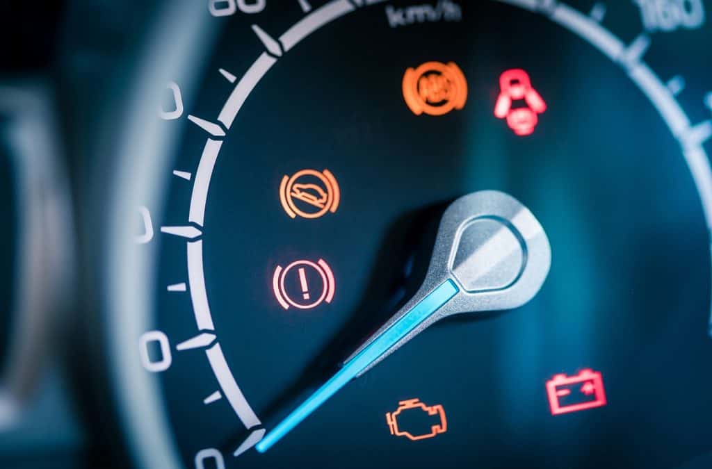 Ford dashboard warning lights including wrench and oil light