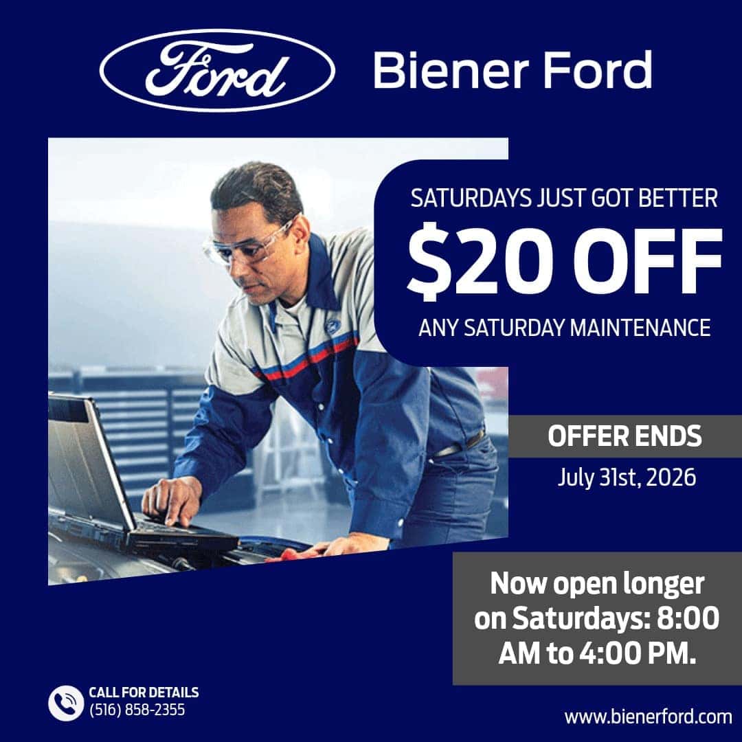 $20.00 off any maintenance Saturday appointment only