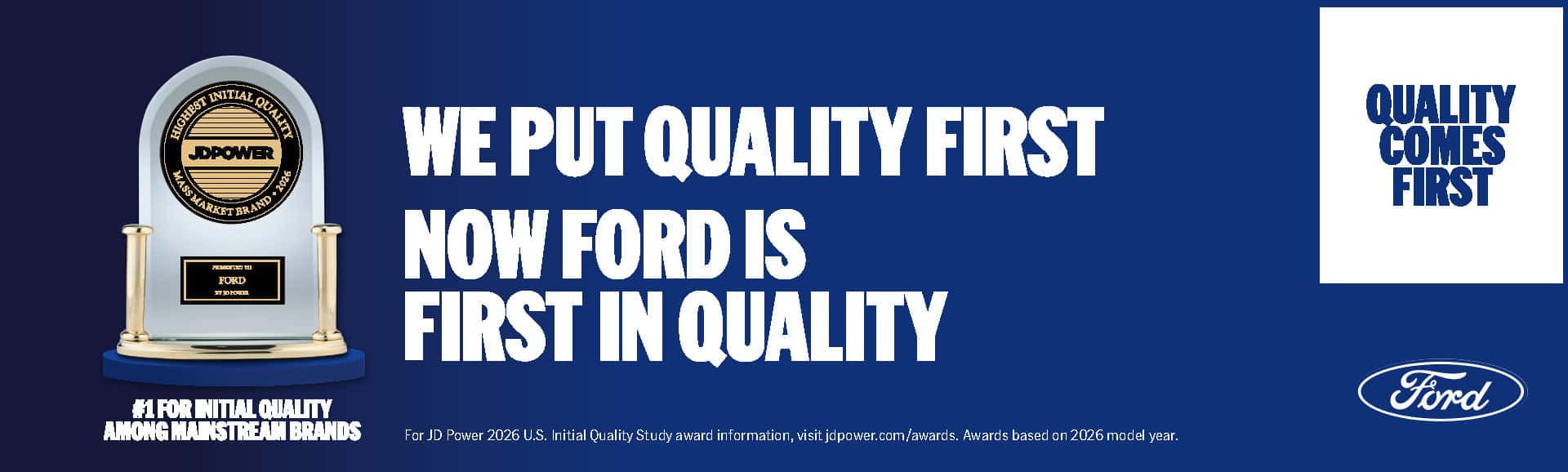 Ford ranked No. 1 for quality at Biener Ford