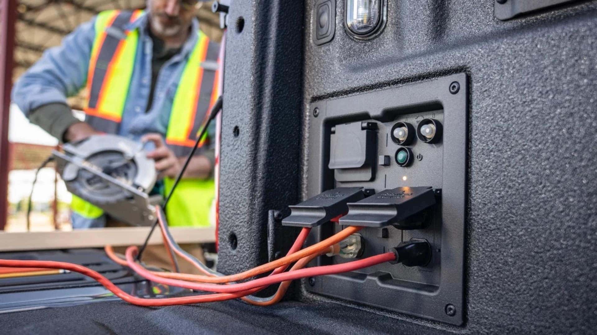 Ford Pro Power Onboard generator outlets and power system