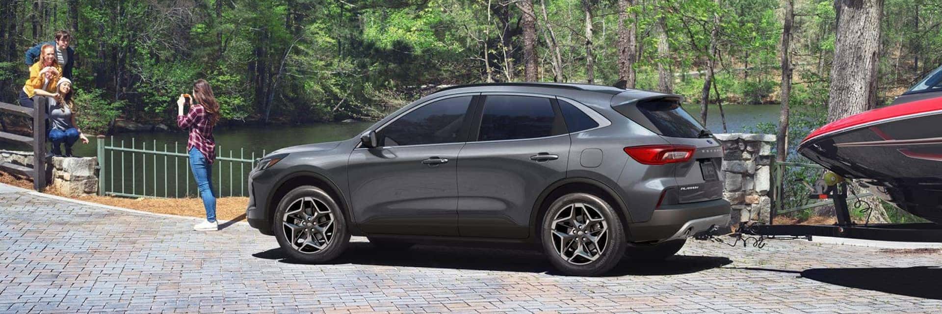 2026 ford escape trailing boat with family