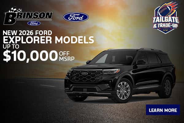 Get up to $10,000 off MSRP New 2026 Ford Explorer Models