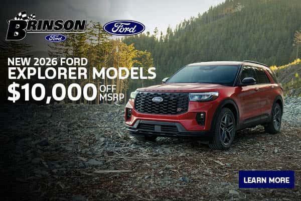 Get $10,000 OFF MSRP On NEW 2026 FORD EXPLORER MODELS 