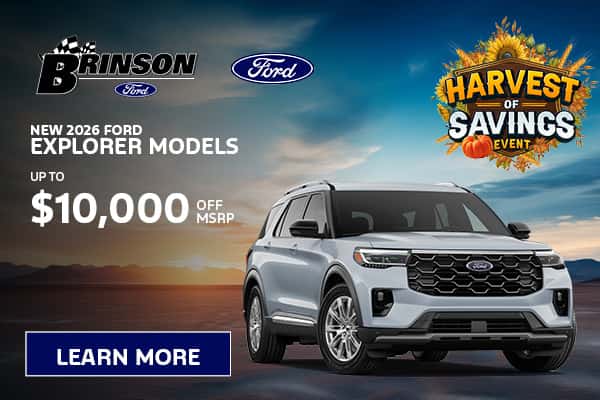 Get Up to $10,000 on a New 2026 Ford Explorer Models
