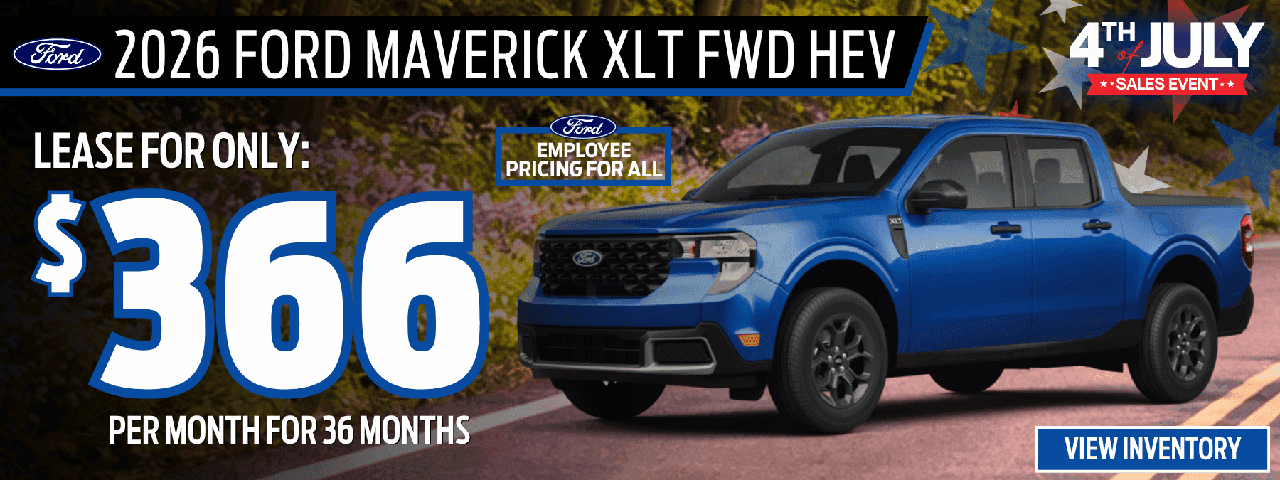 ford maverick lease offer july26