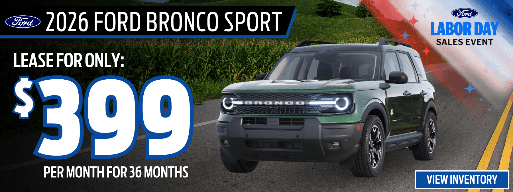 2026 Bronco Sport Lease Offer