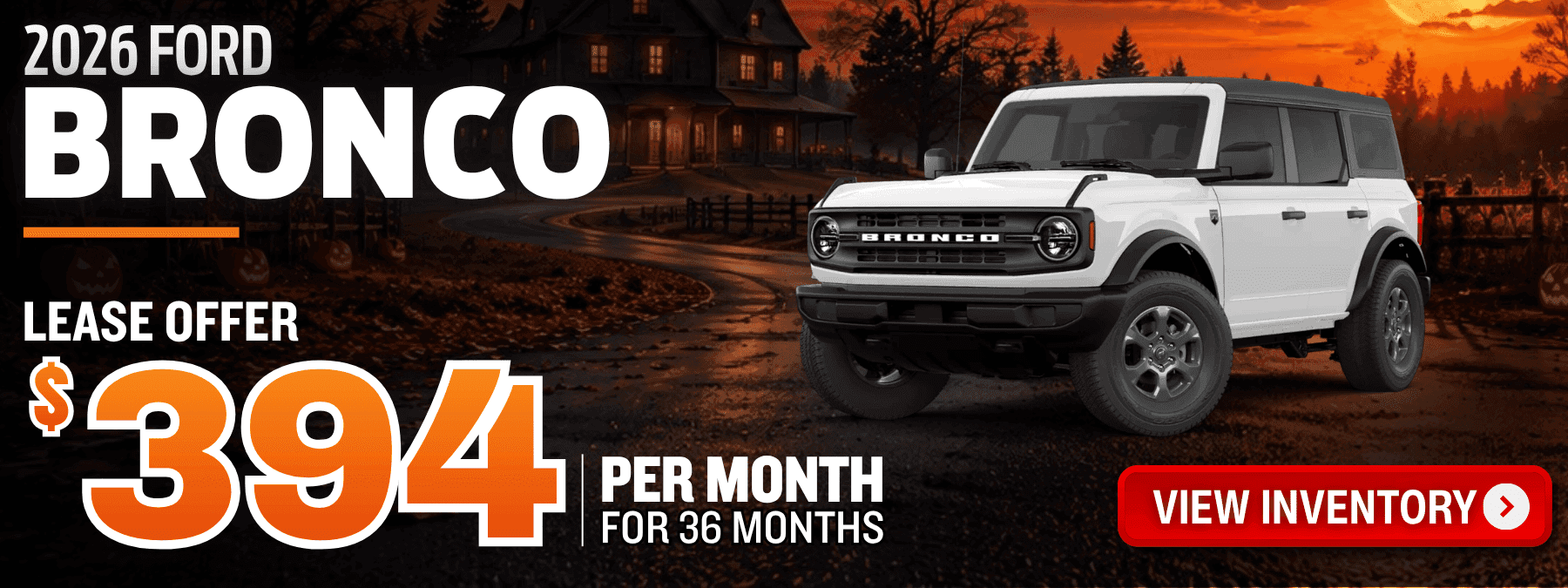 ford bronco lease offer october 2026
