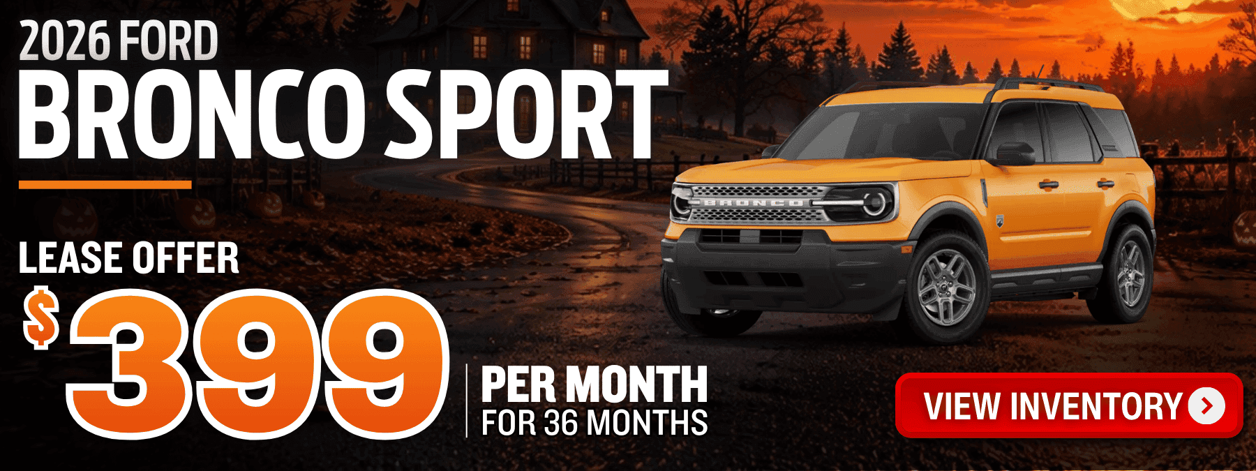 ford bronco sport lease offer october 2026