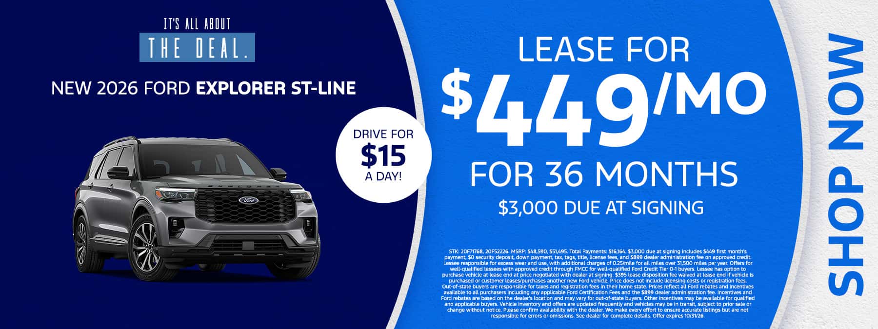 New 2026 Ford Explorer ST-Line