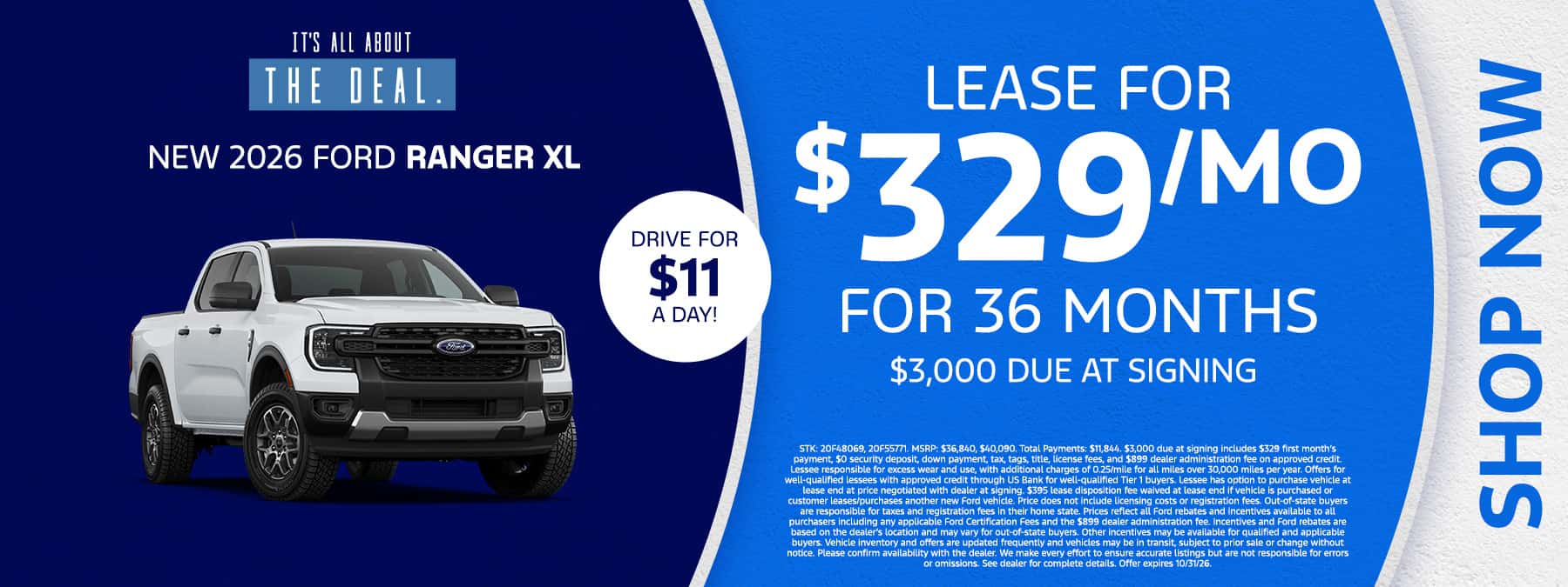 New 2026 Ford Ranger XL