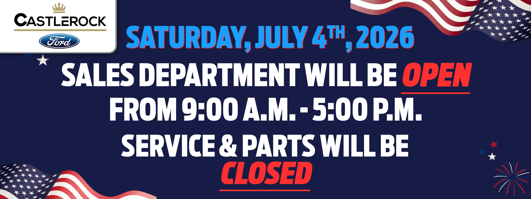 4th of July Hours