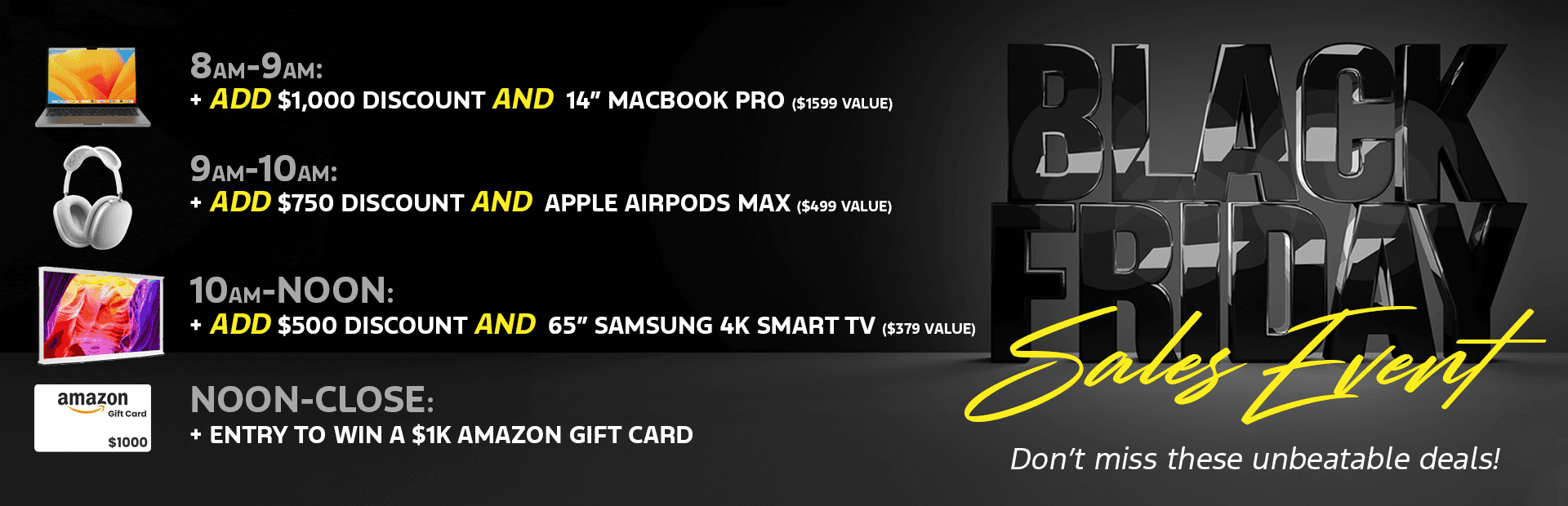 BLACK FRIDAY STARTS NOW
