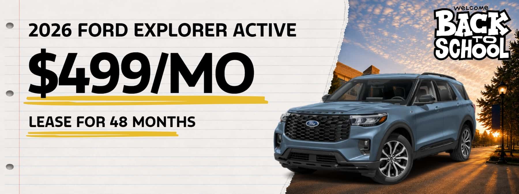 2026 FORD EXPLORER ACTIVE2025 BRONCO BIG BEND