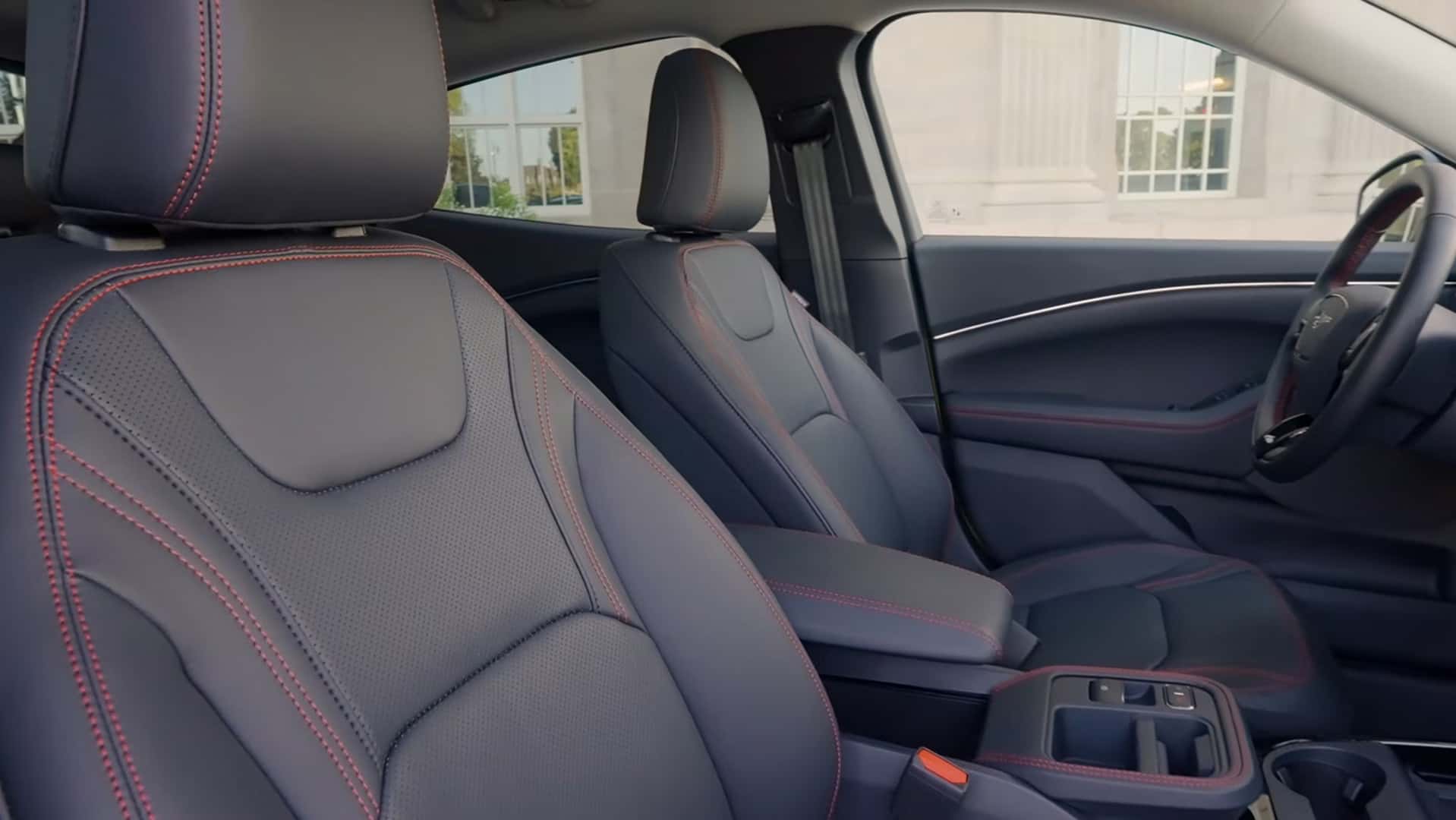 premium interior in a 2026 ford mustang mach e