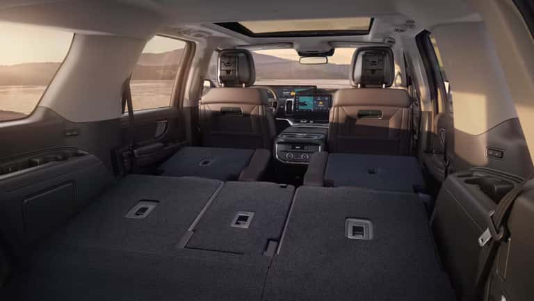 cargo view with seats folded in a 2026 ford expedition