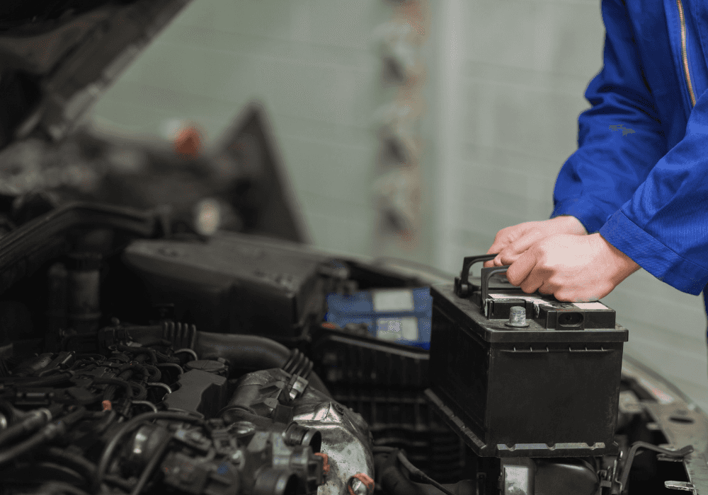 Car battery change