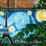 Art in Boardman Ohio - Mural of France
