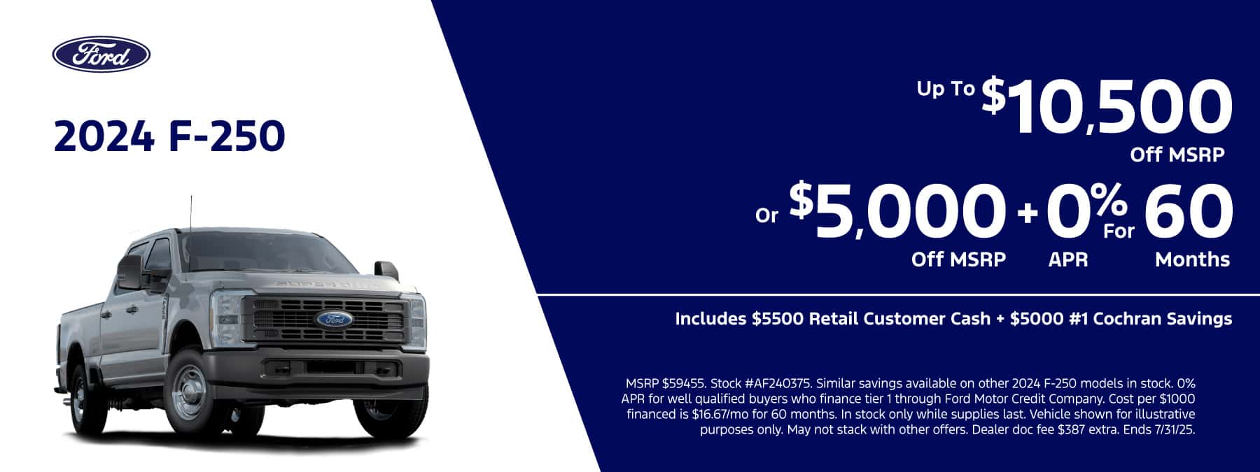 July 2025 Ford CS Slides O_2024 250 Super Duty OFF MSRP APR-09