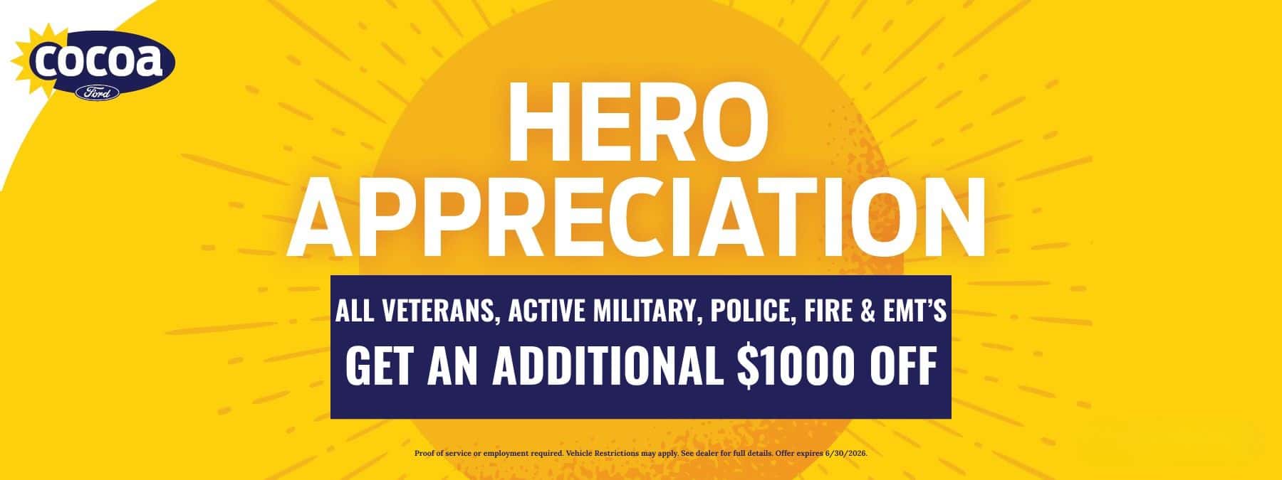 hero appreciation cocoa ford fl special
