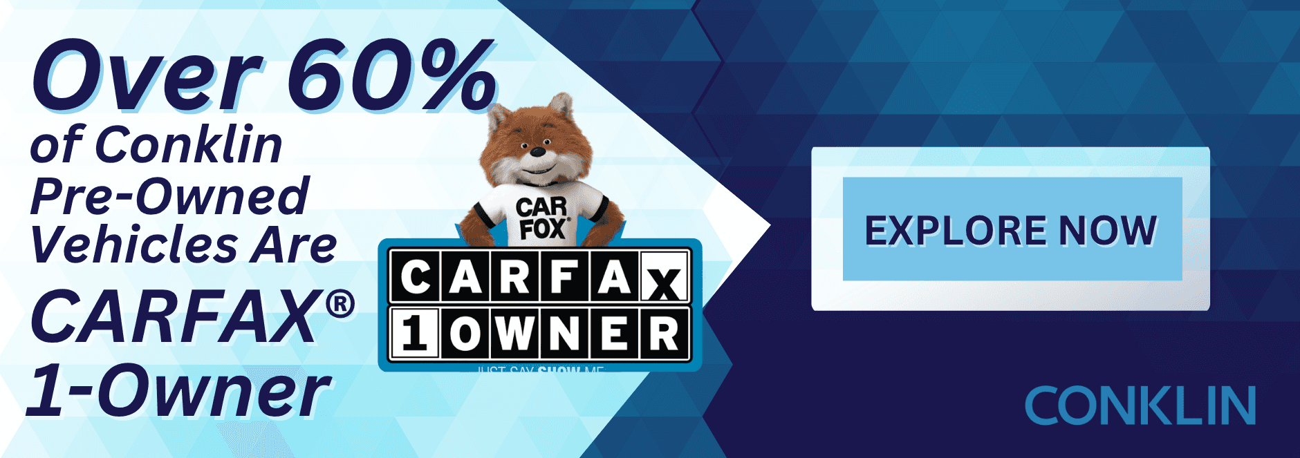 Over-60--of-Conklin-Used-Vehicles-Are-CARFAX---1-Owner