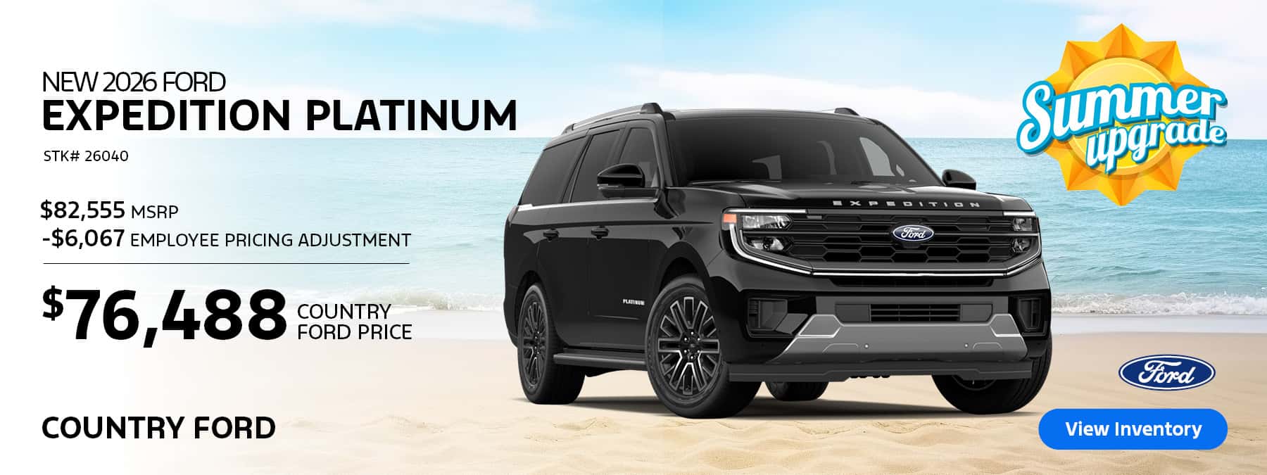 Save on a New 2026 Ford Expedition Platinum in Tyndall, SD