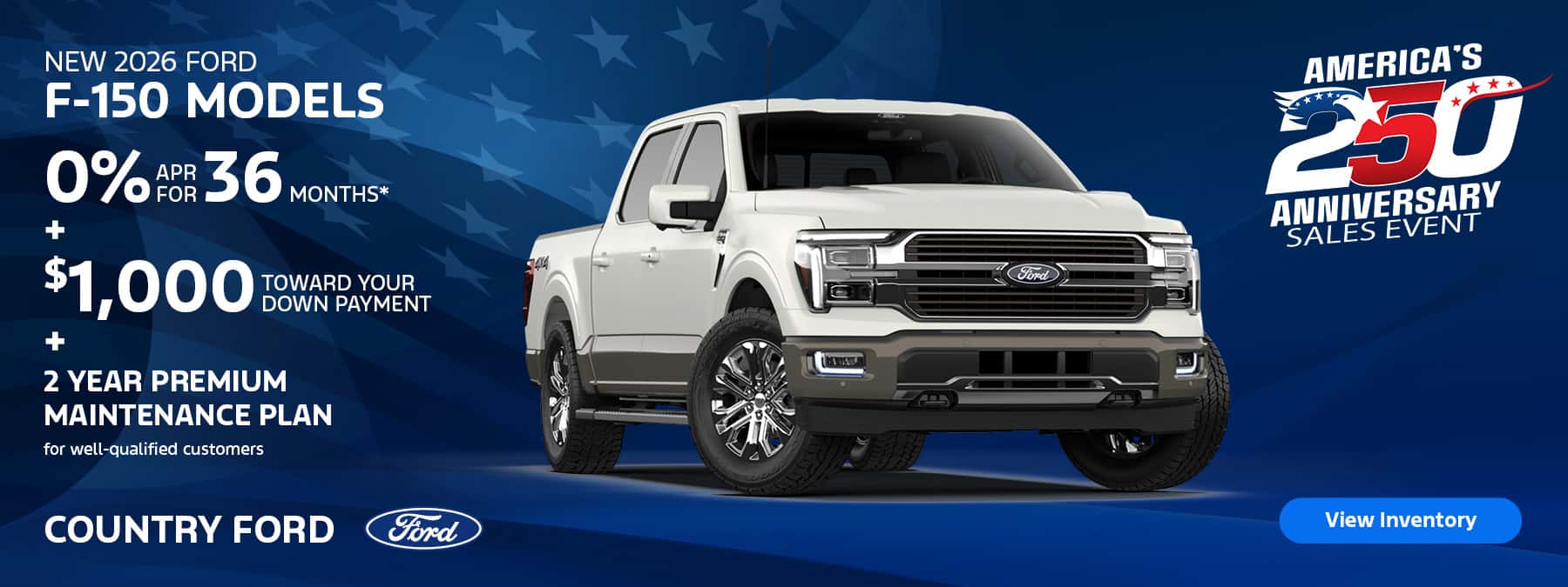 Save on New 2026 Ford F-150 Models in Tyndall, SD!