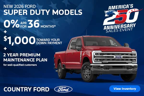 Save on a New 2026 Ford Super Duty Today!
